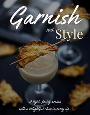 Dried Pineapple Halfmoons with Rind – Cocktail Garnish